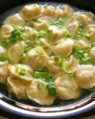 Пельмени из баранины с луком по-татарски