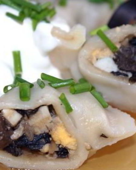 Рецепт пельменей с грибами