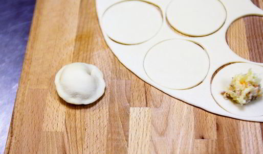 пельмени с квашеной капустой