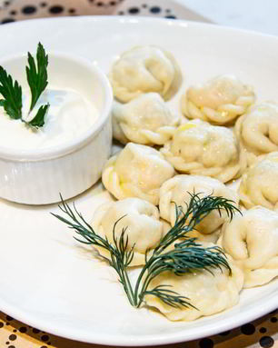 Пельмени с лососем