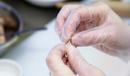 пельмени с лососем