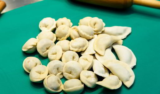 пельмени с лососем