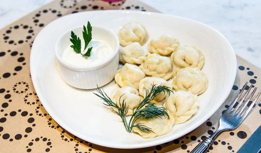 пельмени с лососем