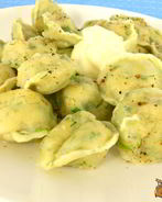 Пельмени с редисом