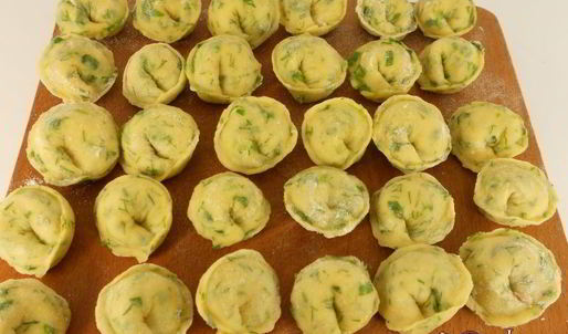 пельмени с редисом