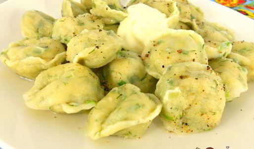 пельмени с редисом