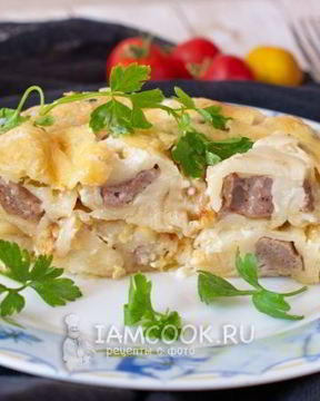 Пельмени с сыром и майонезом в духовке