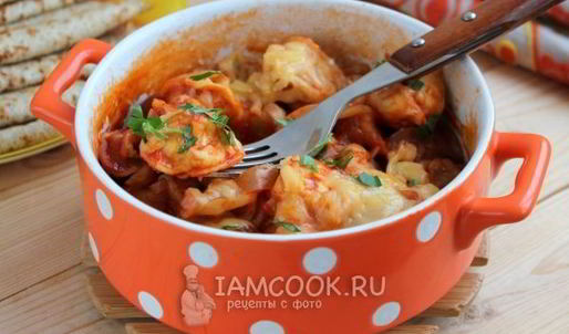 пельмени в духовке с лечо