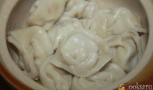 пельмени в омлете с овощами