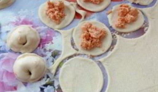 рыбные пельмени из горбуши