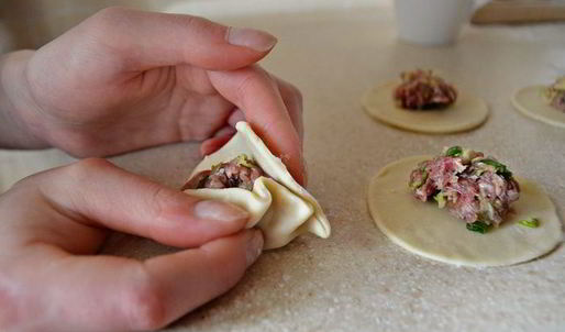 японские жареные пельмени гедза