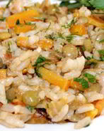 Ароматный плов с чечевицей