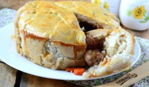 хан-плов с фрикадельками