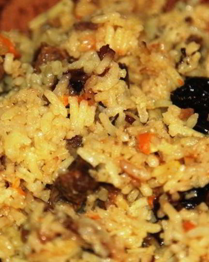 Рецепт моего плова с черносливом и карри