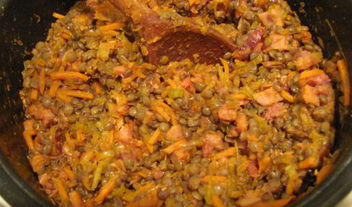 овощной плов из чечевицы