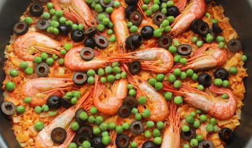 паэлья с креветками