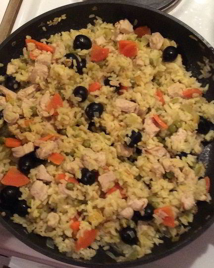 Рецепт паэльи с курицей и овощами