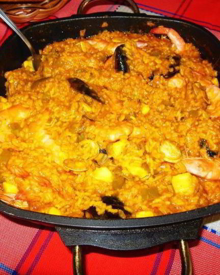 Рецепт паэльи с морепродуктами