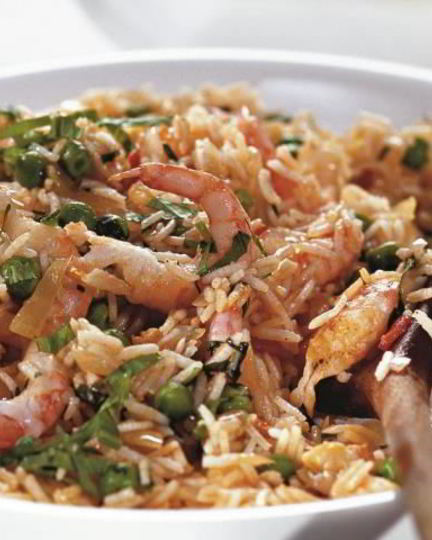 Рецепт пилава с креветками