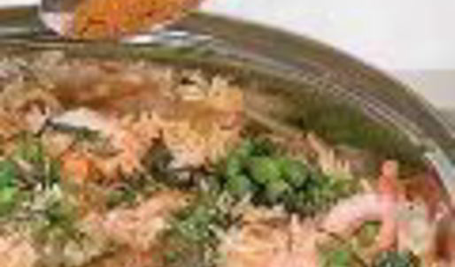 пилав с креветками