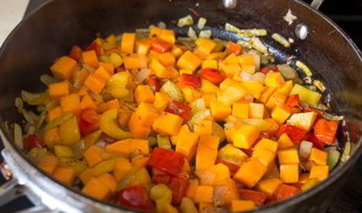 пилав с курицей и тыквой