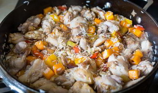 пилав с курицей и тыквой