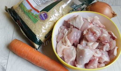 плов из булгура с курицей