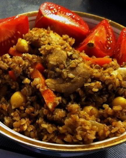 Рецепт плова из гречки с курицей