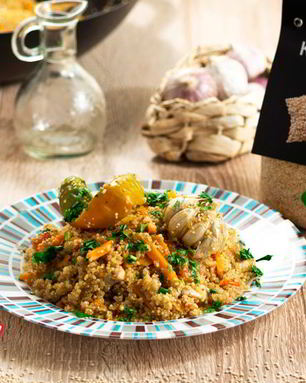 Плов из киноа с курицей