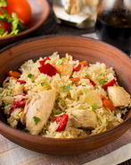 Плов из курицы со сладким перцем