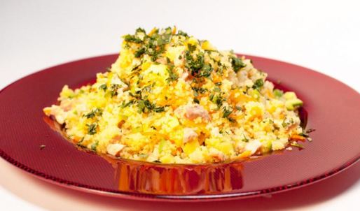 плов из кускуса с кроликом