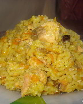 Плов с горбушей