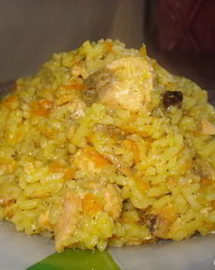 Плов с горбушей