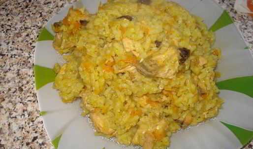 плов с горбушей