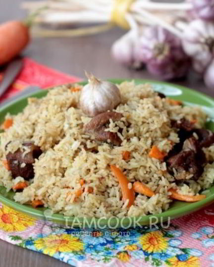 Рецепт плова с говядиной в мультиварке