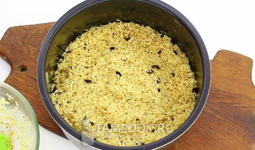 плов с грибами в мультиварке