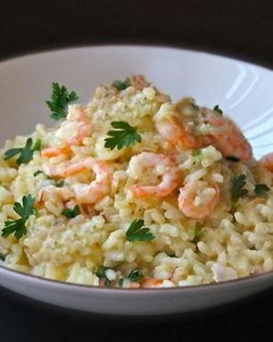 Плов с креветками