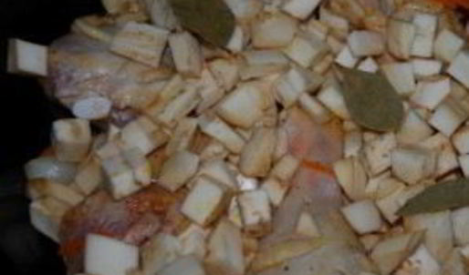 плов с курицей и баклажанами