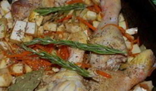 плов с курицей и баклажанами