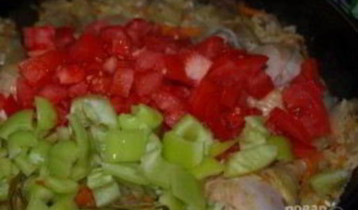 плов с курицей и баклажанами