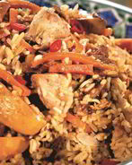 Плов с курицей в кастрюле