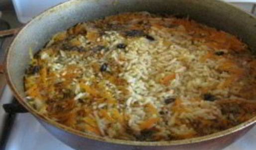 плов с курицей в утятнице