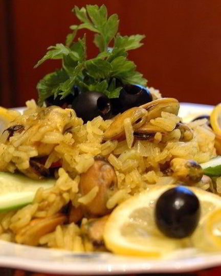 Рецепт плова с мидиями в мультиварке