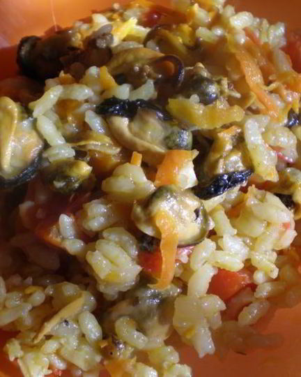 Рецепт плова с мидиями