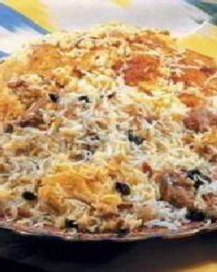 Плов с мясом барана и печени