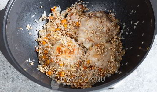 плов с рисом и гречкой