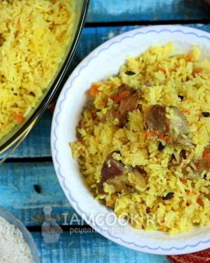 Рецепт плова со свининой в духовке
