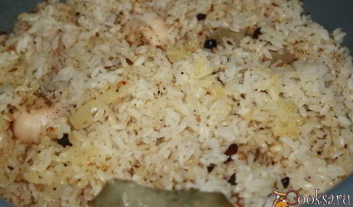 плов со свиным беконом