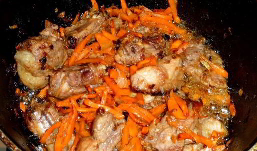 плов со свиными ребрышками