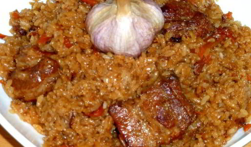 плов со свиными ребрышками